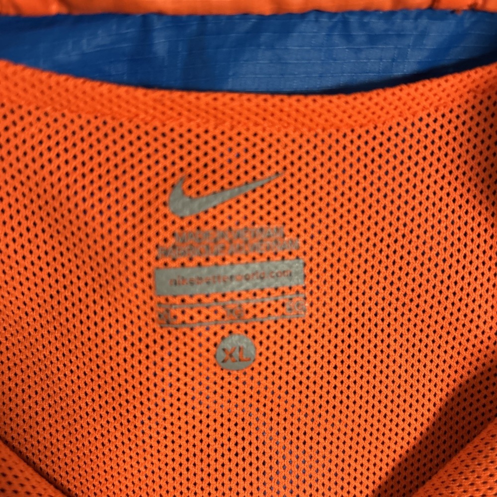 Nike Dri-Fit Full-Zip Jacket YOUTH Blue Orange Windbreaker Boys 639411-408 - Picture 5 of 8